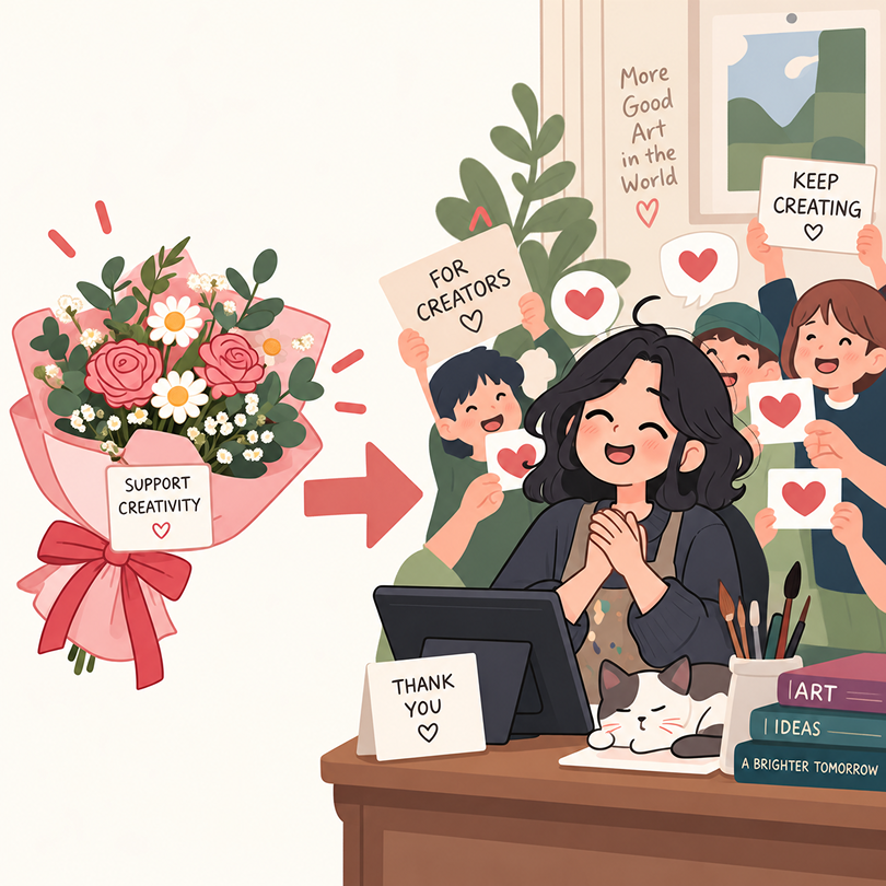 Digital Flowers, Real Support: A New Way to Celebrate the Stage