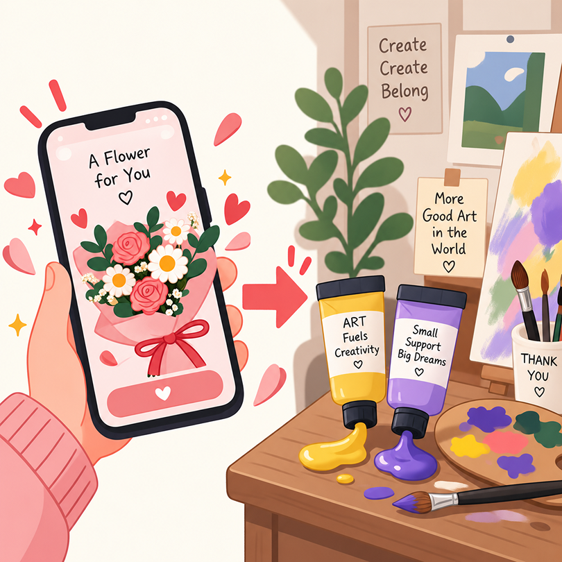 How One Digital Flower Helps Create the Next Work of Art